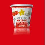 Berruto Individual Pasta Cup 2.4 oz, Pomodoro Mozzarella – Recyclable Microwave Pasta Food Meals – No Palm Oil, Non-Preservatives – (2 Pack)