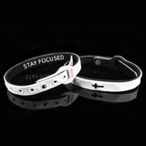 Gemvius Stay Focused Faith Bracelet - Size Adjustable - Style: Thin