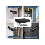 Floureon Security Camera NTSC System 4 AHD Cameras, 1080P, 8CH DVR