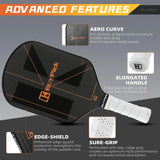 BuyPick Pickleball Paddle,USAPA Approved Light Pickleball Paddles with Reinforced Carbon Fiber Surface,16mm Thickened Pickleball Racket with Anti-Slip Sweat-Absorbing Grip& Racket Cover, Gift for Men