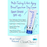 ClearChoice Sport Shield Sunscreen - Natural Face Sunscreen for Daily Use, SPF 45-4 Ounces