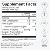 humanN Turmeric Chews – High Absorption Curcumin Complex, Clinically Studied – Orange Citrus Flavor – Joint Health Support – 30 Chews from the Makers of SuperBeets