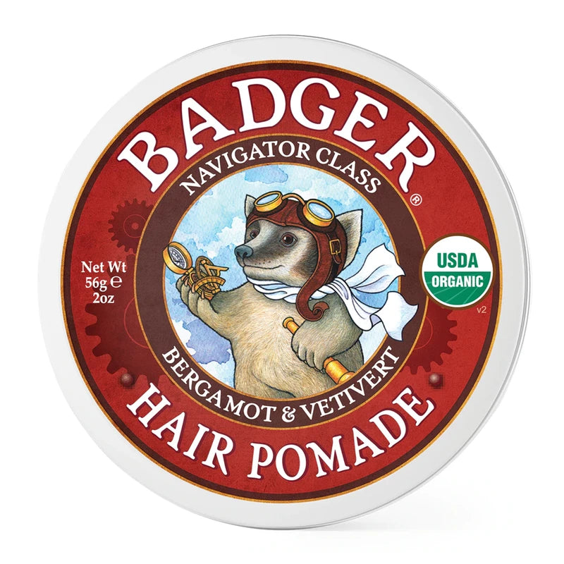 Badger Organic Hair Pomade Bergamot & Vetivert 56g