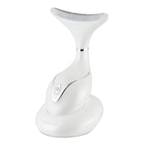 VRAIKO Iris Neck Face Massager, Pro Face Sculpting Tool with Charging Base, All-in-1 Facial Device for Skincare, Enhanced Absorption, and Home Facial Spa (Pearl White)