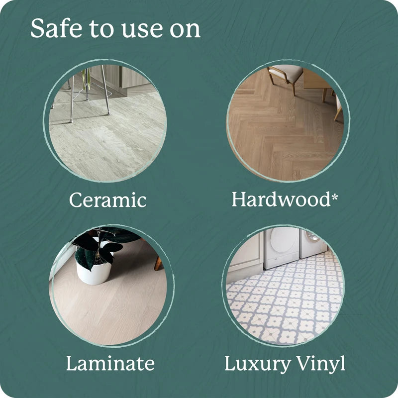 Shaw Floors Hard Surface Cleaner- 128 Fl Oz - Refill for Spray Mops and Spray Bottles - Ideal for Hardwood, Vinyl, Ceramic, Glass, Countertops, and MORE | Pack of 4