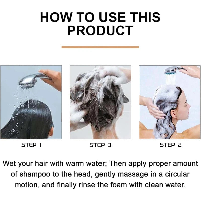 Mane Shampoo for Men & Hair Thickening Shampoo for Men and Women - Reduces Grey Hair, Promotes Natural Darkening & Thinning Hair, Stimulates Hair Regrowth, and Prevents Hair Loss