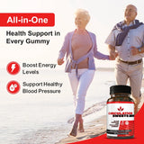 Circulation Sweets Beet Root Gummies - High Blood Pressure Supplements with S7, Beetroot & Pomegranate - Supports Circulation, Energy & Neuropathy Pain Relief - 60 Non-GMO Gummies