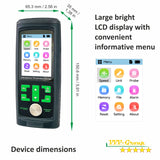Ultrasonic Thickness Gauge Industrial-882X / Steel, Metals, Plastic, Glass, PVC, Pipes Thickness Gauge Meter – Range 0.039 to 11.811 inch (1-300mm) | Color LCD (All Material)