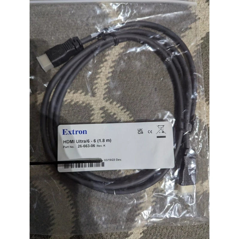 Extron 26-663-06 Ultra Series HDMI Cable 6ft (1.8m)