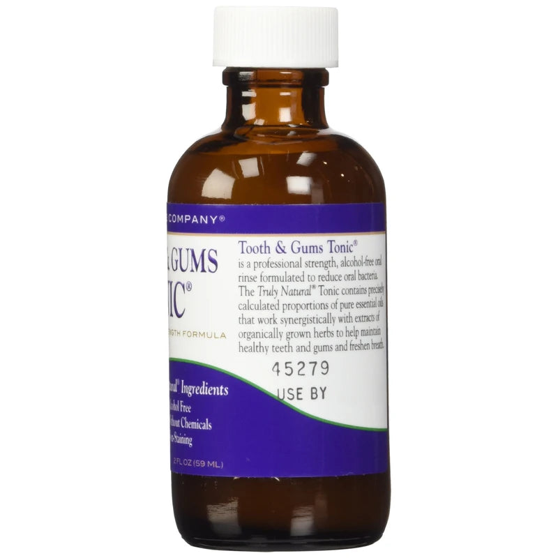 Dental Herb Company Dental Herb Company Tooth & Gums Tonic Mouth Wash - Travel Size ** (2 oz.) ** Made with Pure Essential Oils to Relieve Bad Breath, Bleeding and Irritated Gums.