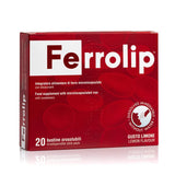 Ferrolip - Microencapsulated Iron Supplement - For Women of Reproductive Age and Pregnant Women - Lemon Flavour - 20 Single Dose Buccal Bags