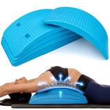 Backbridge (The Original Adjustable Lower & Upper Back Stretcher For Lumbar Support, Spine Alignment & Back Pain Relief (Blue) By Renowned Kinesiologist Dr. Todd Sinett