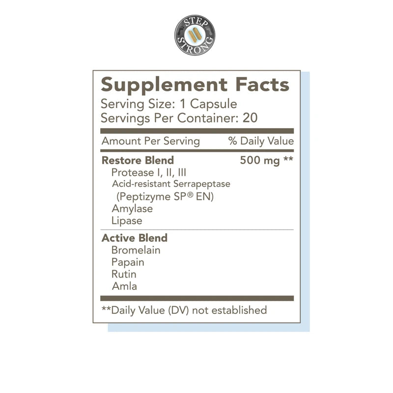 StepStrong Starter Pack Foot Support Supplement, 20 Count