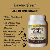 Beyond Fresh Beyond Fresh Amazing Shake, Superfood Formula, Plant Protein Based, Low Net Carbs, Wholefood Protein, Meal Replacement, Natural Chocolate Flavor, 999 Grams, White
