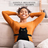 Microwave Heating Pad for Pain Relief, 9" x 17" Heating Pads for Cramps, Back Pain, Neck Shoulder, Muscles, Knee, Joints, Microwavable Natural Heat Pack Moist Heat, Black Cat