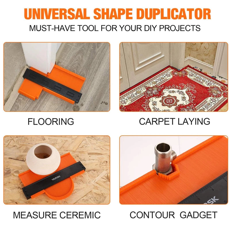 Christmas Gifts for Men Dad Husband, Stocking Stuffers, Upgraded Contour Gauge Profile Tool (10 Inch) with Lock, Irregular Shape Duplicator, Cool Gadgets for Men, Woodworking Tools for DIY Handyman