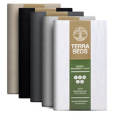Terra Beds Premium Fitted Sheet, Flat Sheet 180 x 200 cm, 200 x 200 cm 160 g/m², 100% High-Quality Oeko-Tex Cotton Jersey Bed Sheet, Available in 5 Colours