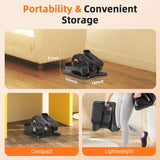 Under Desk Elliptical Machine for Home Ellipse Leg Exerciser While Sitting for Seniors with 12 Adjustable Speed Quiet & Portable Seated Pedal Exerciser with Remote Control