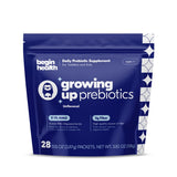 Begin Health Daily Growing Up Prebiotics 28-Pack - Kids Digestion Powder, for Constipation Prone Kiddos | Softens Stool for Easy Pooping | Fiber Rich w/Chicory Root, Tasteless & Textureless