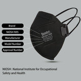 benehal N95 Mask Particulate Respirators, Pack of 50 N95 Face Masks, Individually Wrapped,Black