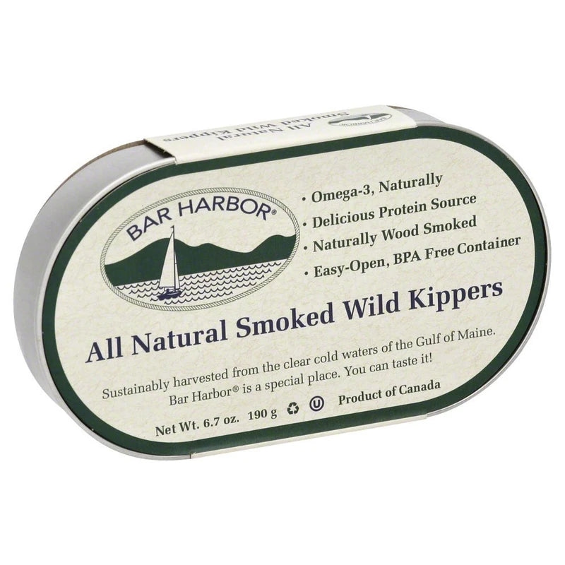 Bar Harbor - Smoked Wild Kippers - Case of 12 - 6.7 oz.