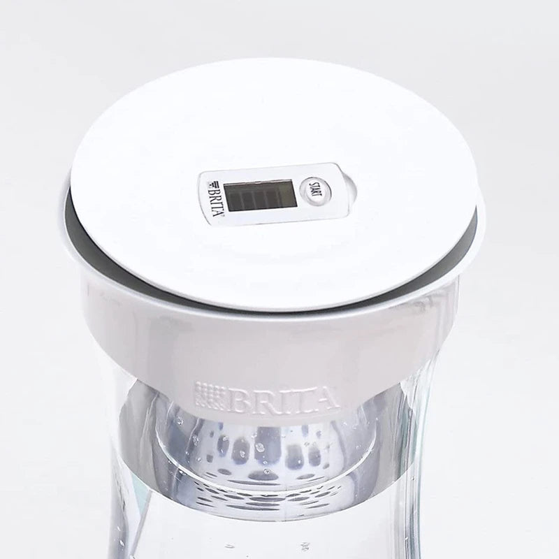 Brita Water Purifier, Carafe, Filtered Water Capacity: 0.1 gal (0.34 L), Total Capacity: 0.4 gal (1.3 L), Includes 1 Microdisk Cartridge