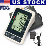 LotFancy Automatic Upper Arm High Blood Pressure Monitor BP Cuff Heart Rate Machine Test