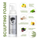 Avenue Man Unscented Sculpting Foam - 7 Oz Firm Hold Volumizing Hair Mousse for Men with Herbal Extracts Styling Hair Products - Fragrance, Alcohol, and Paraben-Free Hair Volumizer