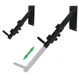 BAODASAI Musical Keyboard Stand Mount, Keyboard Arms Adjustable Wall Mounts, Piano keyboard Wall Mount Telescoping Arms from 10" to 16"(Pair)