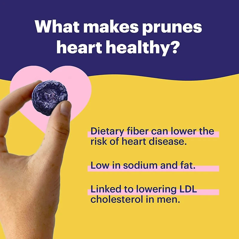 Sunsweet D'Noir Preservative Free Prunes | Pitted, Gluten Free, Vegan, Low Fat, Unsweetened, Unsulfured, No Added Sugar, No Preservatives | Dietary Fiber + other Natural Minerals | 8 oz Pouch
