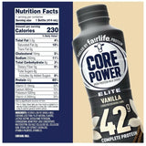 Premier Core Power Elite High Protein Shake, Vanilla, 42g Bottle, 14oz, 12 Pack