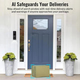 FISHBOT Security Video Doorbell, Dual Cameras with Delivery Guard, 1080p Full HD and Color Night Vision, Intelligent AI Detection, Two-Way Audio, 2.4GHz Wi-Fi Support, Cloud Storage (Sold seperately)