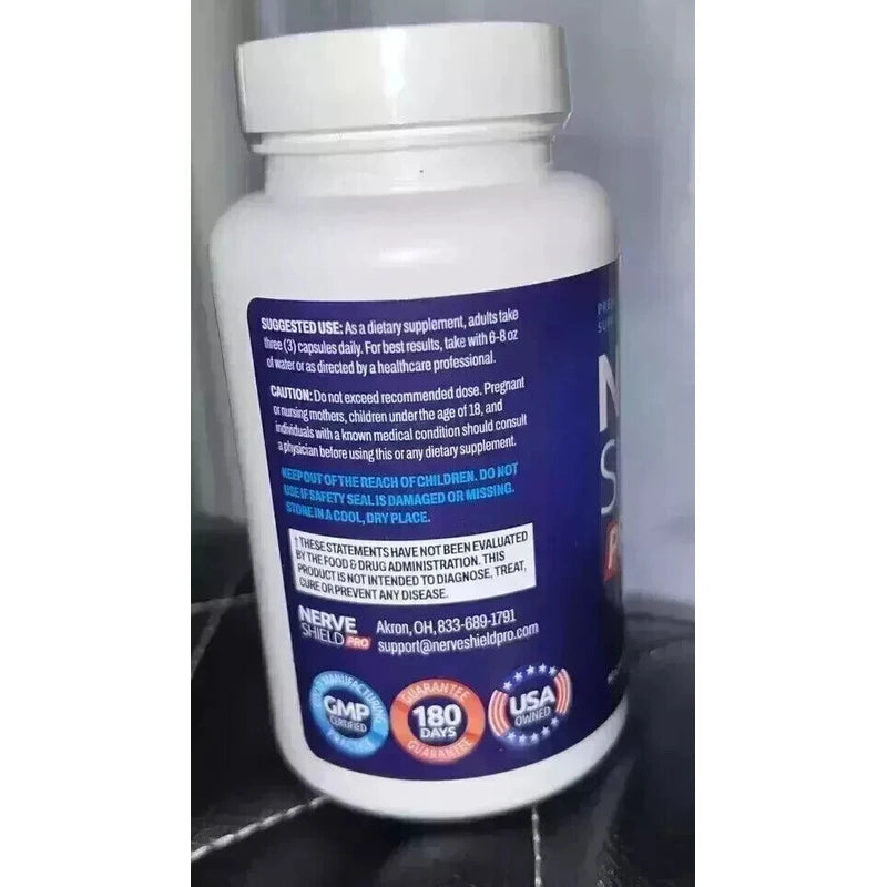 Branded Nerve Shield Pro Advanced New Formula for Neuropathy  Exp: 07/2026