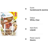 Glade Plug in Air Freshener Refill, Electric Scented Oil Room Air Freshener, Sandalwood & Jasmine, Duo Pack (2 x 20 ml)