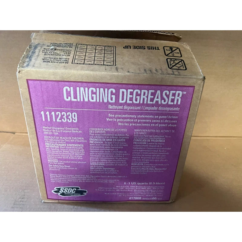 SSDC Lot of 6 SSDC Clinging Degreaser 1112339 1 US Quart