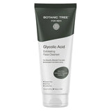 Botanic Tree Men's Face Wash with Glycolic Acid & Activated Charcoal (6oz.) - Deep Cleaning and Energizing Facial Exfoliating Cleanser…