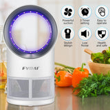 FVOAI Fruit Fly Trap for Indoors, Fly Traps Indoor for Home Indoor Insect Trap with Suction, Time Setting, Bug Light & 10 Pcs Sticky Glue Boards (White)