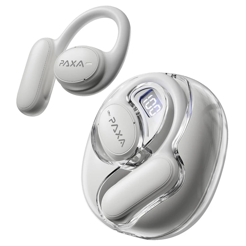 PAXA AI Translation Earbuds Real Time 3-in-1 Language Translator Earbuds 145 Languages & Accents Bluetooth 5.4 Translation Translating HD Sound Audifonos Traductores Inglés Español, OpenAir5 White