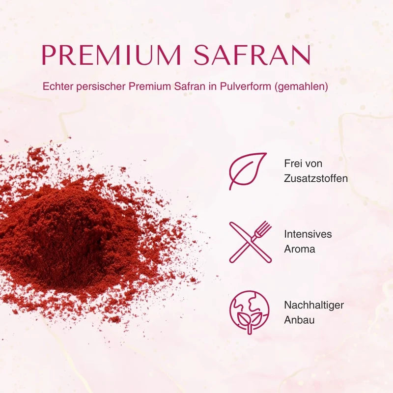 Safranwunder® Saffron Powder, Premium Quality - Class 1 Ground (5 grams)
