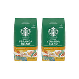 Starbucks Decaf Ground Coffee, Decaf Veranda Blend, Blonde Roast, Decaffeinated Ground Coffee, Lightly Roasted 100% Arabica Coffee, 12 Ounce (Pack of 2)