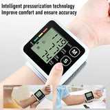 Blood Pressure Monitor, Wrist Blood Pressure Monitor, Heart Rate Hypertension Monitor, with Memory Function, Precise Blood Pressure and Pulse Measurement, Portable and Easy to Use