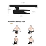 Healthy Lab Co Sciatica Brace, Ortho-Wrap Hip Brace Original Quality, Hip Brace for Sciatica Pain Relief, Groin Thigh Sleeve Hip Support Wrap, Wrap Hip Brace for Men Women (Black)