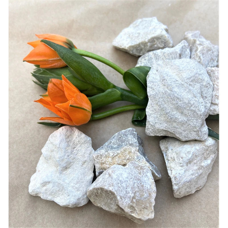 Jerusalem Stones - Set of 10, 0.8" Authentic Natural Small Rocks from Israel - Ideal for Crafts, Mosaics, Decor, Gardening, Vase fillers and Terrariums