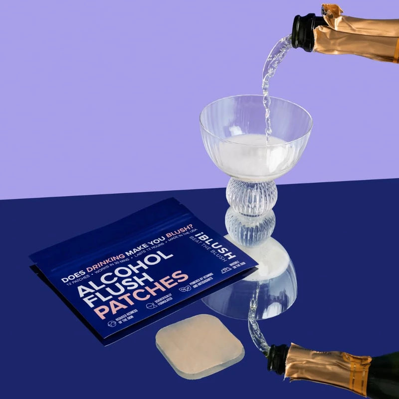 iBlush Asian Flush Patches - 36 Discreet, All Natural Patches Powered By Vitamins & Minerals - Fast, Effective & Backed By Science