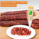 YINMIK Food pH Meter with Extra pH Replaceable Probe,Digital pH Tester for Sourdough and Bread,Food pH Tester for Meat,Canning,Cheese,Solid Samples, Soft Soil and Water