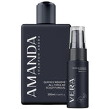 Combo Abera Amanda Shampoo & Vera Serum - Abera Combo for Stronger Hair & Healthier Scalp - Specification: Combo 1 Shampoo + 1 Serum