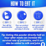 (30bottles) Zooone Probiotics 40 Billion CFU, Little Blue Bottle Probiotics for Women Men Digestive Health