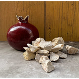 Jerusalem Stones - Set of 10, 0.8" Authentic Natural Small Rocks from Israel - Ideal for Crafts, Mosaics, Decor, Gardening, Vase fillers and Terrariums