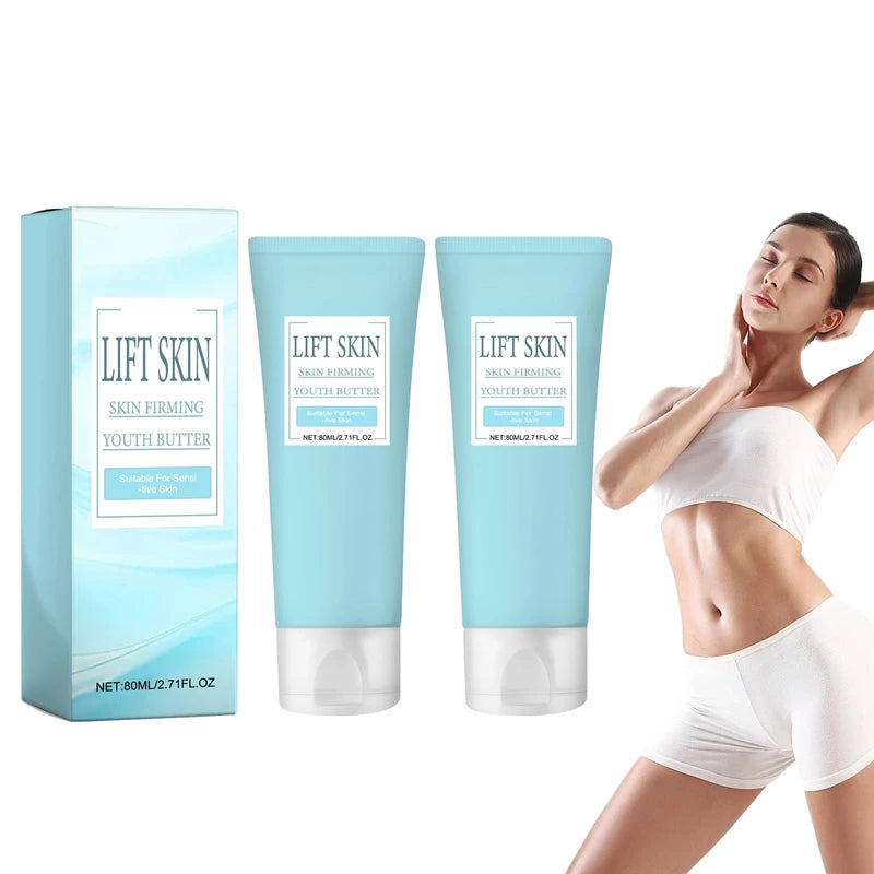 Turmeric Lift Skin Body Firming & Anti-Wrinkle Cream, Skin Firming Youth Butter, Skin Firming and Tightening Lotion, Skin Firming Youth Butter, Anti-Ageing Skin Firming Cream for Body Loose Skin, Pack