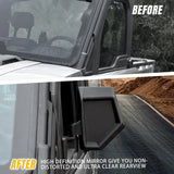 SLORIMOD Door-Mounted Side Mirrors for Ranger XD 1500 24-25, Adjustable Folding Side Rearview Mirrors for Polaris Ranger XD 1500/Crew XD 1500 2024 2025 Accessories, 2PCS, Replace# 2889862